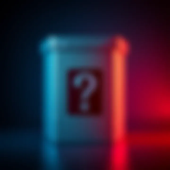 A closed box with a question mark, symbolizing the anticipation of what is inside after being sealed for two years.