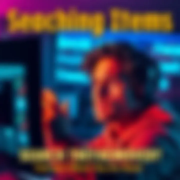 Search for Missing Items A person looking at a computer screen with concerned expression, researching about removals and missing items