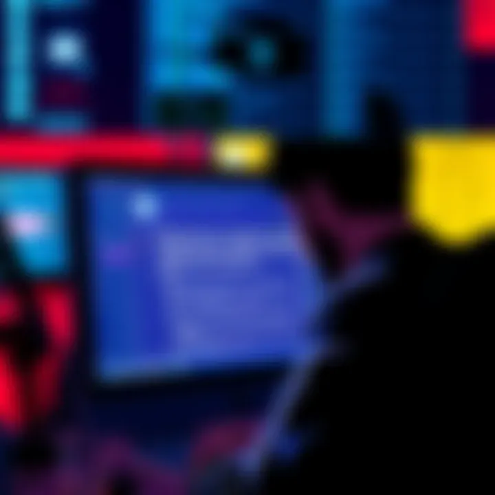 A person examining a computer screen with text about Ningen on a forum