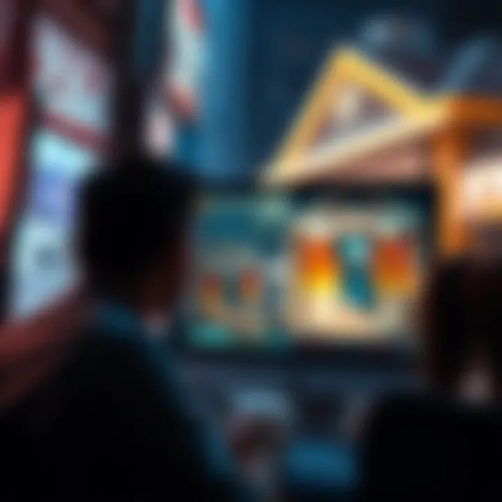 Person looking at a computer screen, searching for a video series about Pizza Gate symbolism