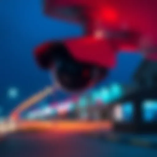 Security camera capture showing an unusual sighting in Virginia Beach