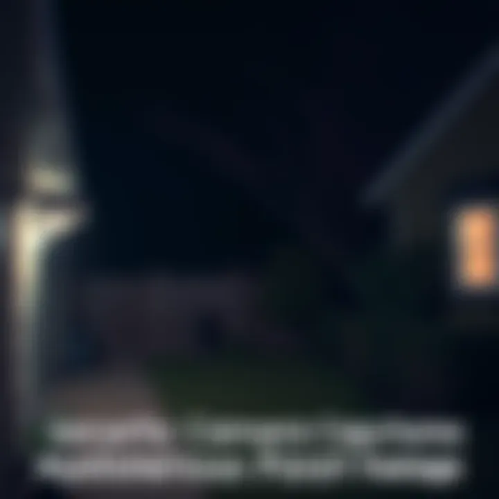 Unusual footage captured by a security camera at night showing an unexplained figure in a backyard.