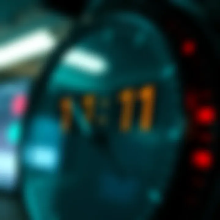 A close-up of a digital clock displaying 11:11, symbolizing a moment of reflection and meaning