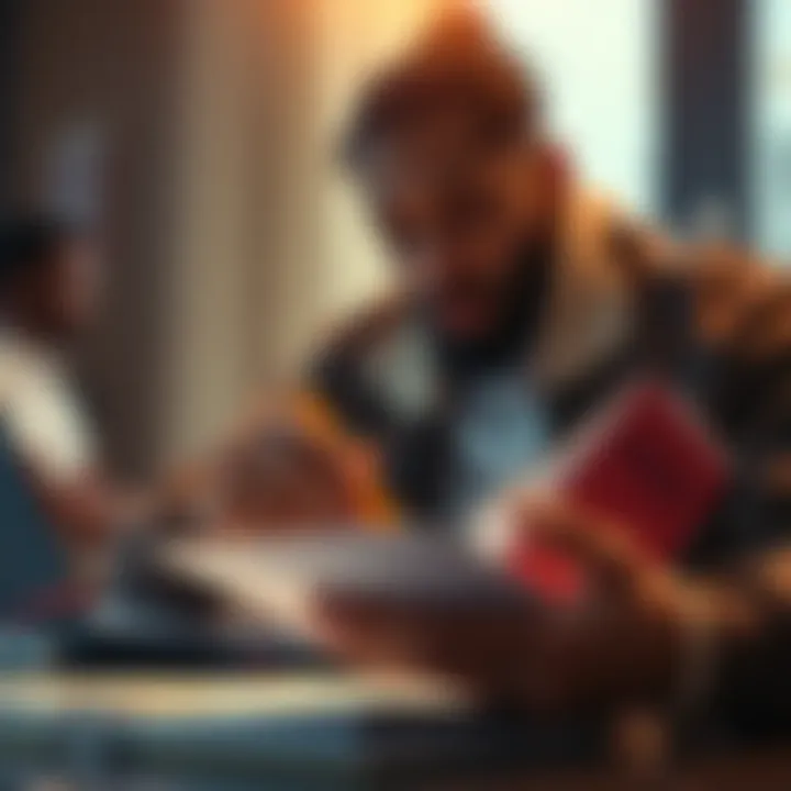 A person looking thoughtfully at a notebook with a pencil, considering suggestions for project improvement.