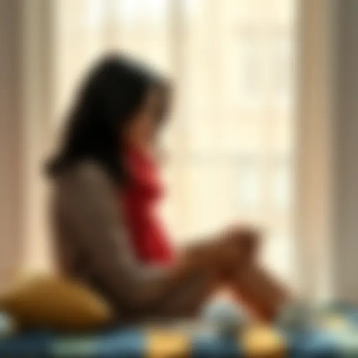 A person sitting alone, reflecting with a journal and a cup of tea, symbolizing self-care and moving on from a one-sided relationship.