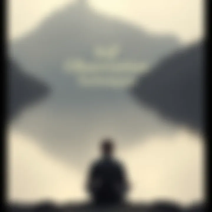Self-Observation Techniques A person meditating while observing their thoughts, with a serene background.