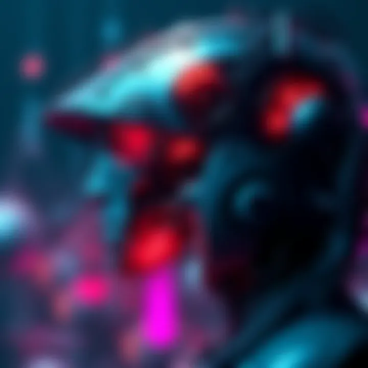 Illustration of a robotic system with gears and circuits representing self-modification and moral consideration