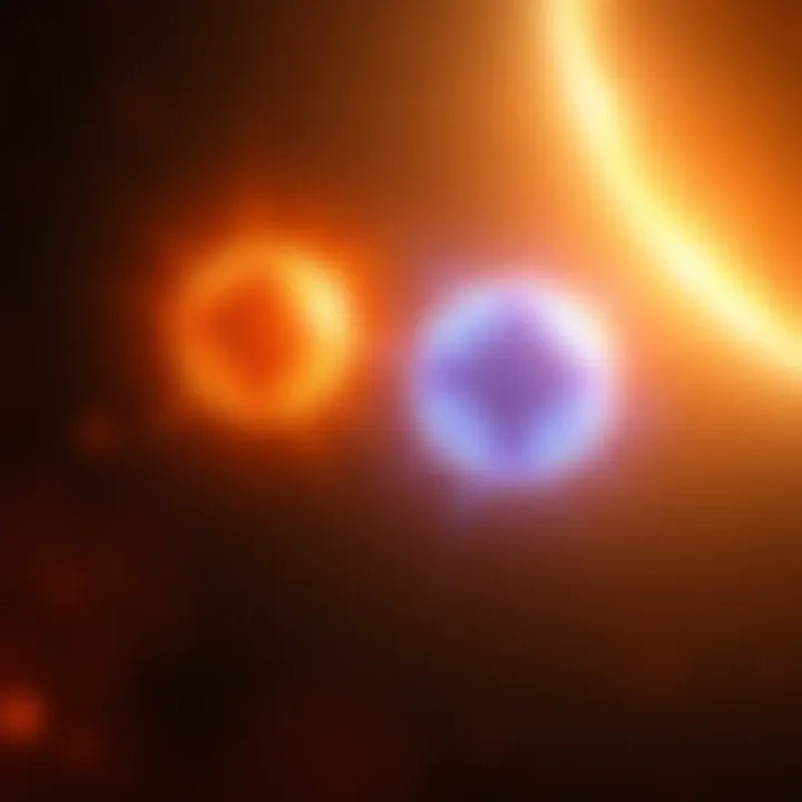 Three glowing orbs floating in space, emanating light and energy, representing advanced consciousness.