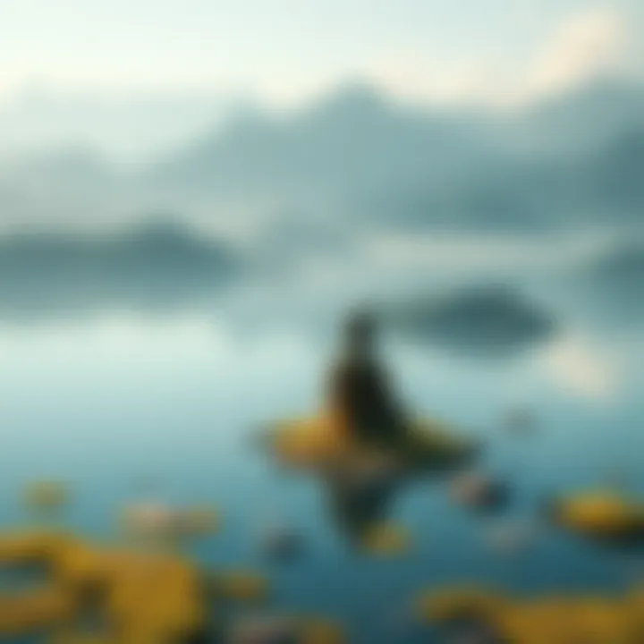 A serene landscape reflecting tranquility and meditation, symbolizing the journey between SeptaSync and Gateway programs.