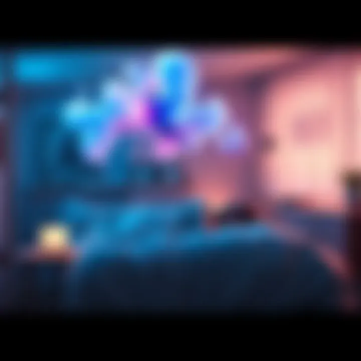 A peaceful bedroom scene showcasing a person peacefully sleeping, with ethereal imagery symbolizing dreams and freedom from sleep paralysis. A serene bedroom with a person sleeping soundly, surrounded by dreamlike elements that represent overcoming sleep paralysis.