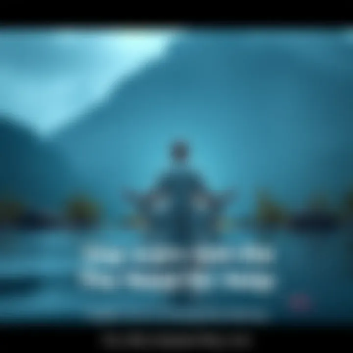 A person sitting cross-legged in a calm environment, surrounded by nature, symbolizing inner peace and self-awareness.