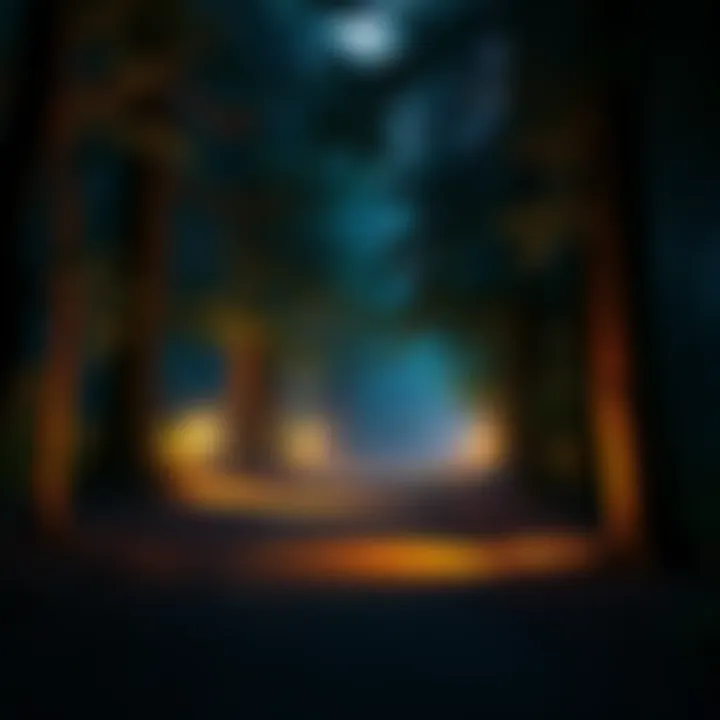 A serene landscape showcasing a tranquil forest path, bathed in soft light, symbolizing the beauty of stillness and presence.