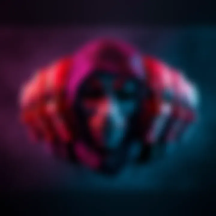 Seven Masks of Social Engineering A collection of seven masks representing different social engineering tactics, each mask symbolizing a unique psychological approach.