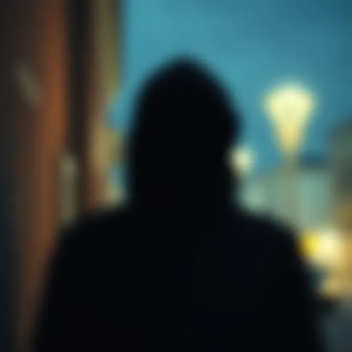 A blurry shadow figure is visible in the background of an old Snapchat photo, causing curiosity and questions.