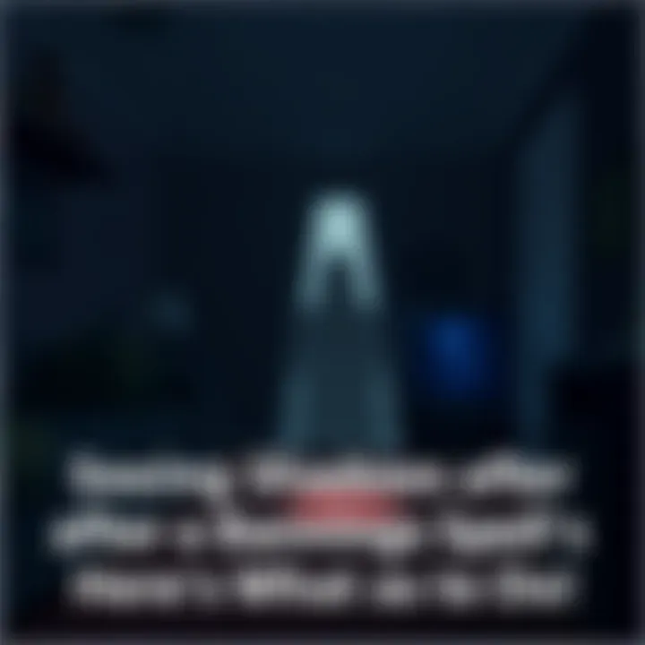 A person looking concerned at a shadow in their home after a banishing spell
