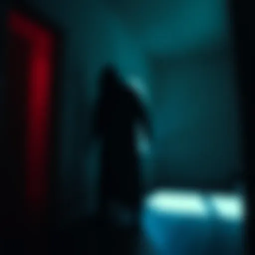 A dark, shadowy figure appears in a dimly lit room, captured on film, raising questions about its existence.