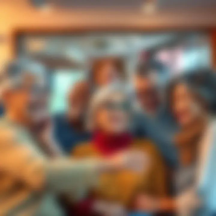 A group of diverse individuals over 50 sharing stories and reflections about their life changes and personal growth.