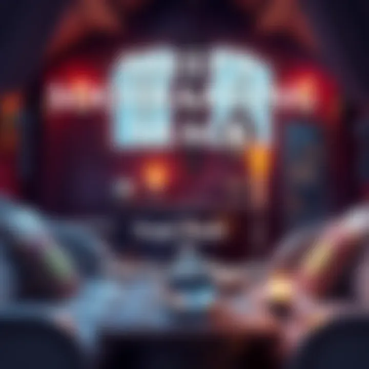 A cozy interior featuring tarot cards, candles, and a crystal ball