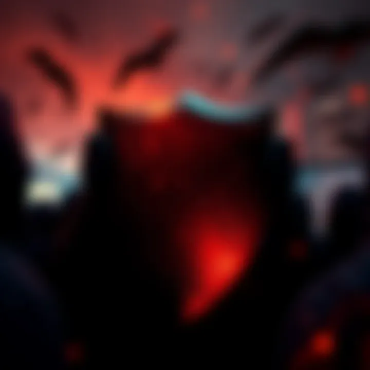 An artistic representation of a shield surrounded by shadowy figures, representing the threat of psychopaths