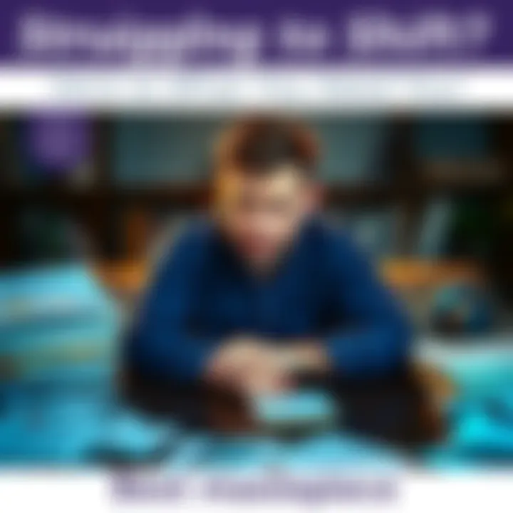 Individual sitting with a thoughtful expression, surrounded by notes and books on shifting techniques, conveying a sense of contemplation and frustration.