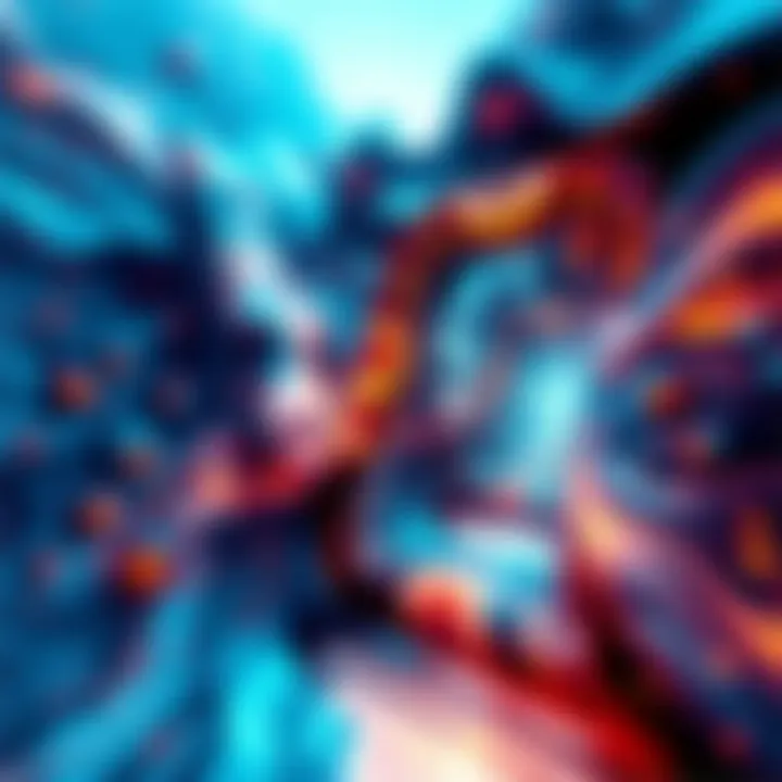 An abstract representation of shifting realities with a layered effect showing different dimensions and experiences blending together.