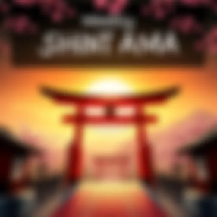 A welcoming graphic inviting people to join the Shinto AMA thread, featuring traditional symbols like Torii gates and cherry blossoms.