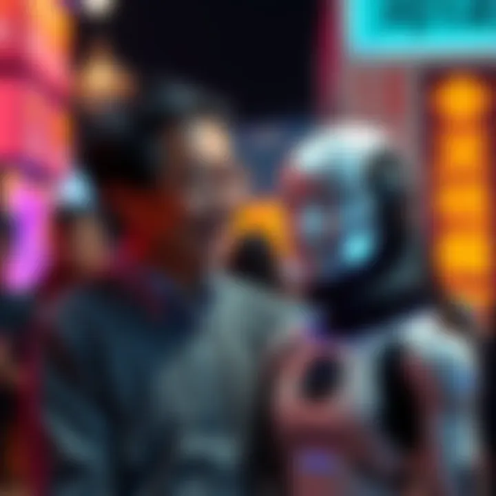 Shinzen Young introduces his AI practice companion, Ramona, at a fundraising event, highlighting its role in mindfulness.