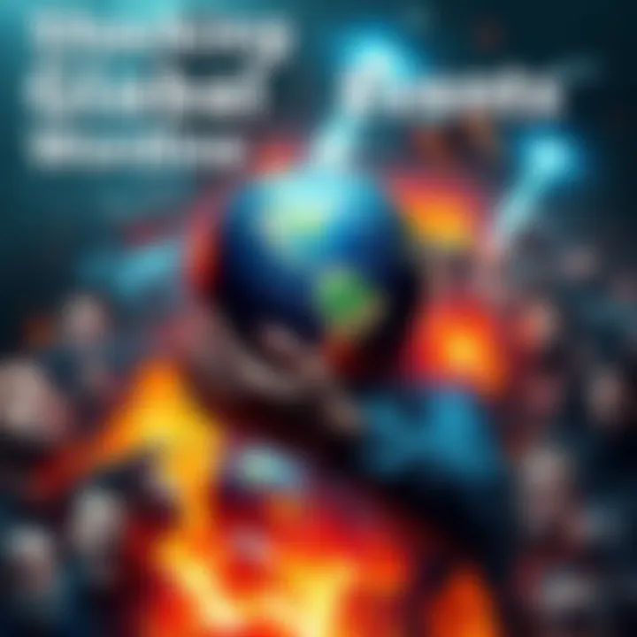 Shocking Global Events Unveiled A collage of surprising news events happening around the world, showcasing diverse reactions and impacts on communities.