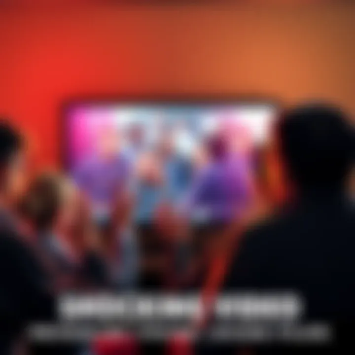 Shocking Video Footage from 2026 A scene showing people reacting in shock while watching a controversial video on a screen.