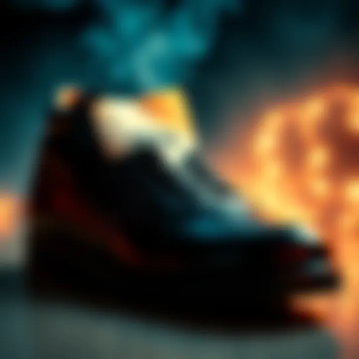 A close-up of a shoe with a piece of paper inside showing a name and birthdate, symbolizing a ritual spell.