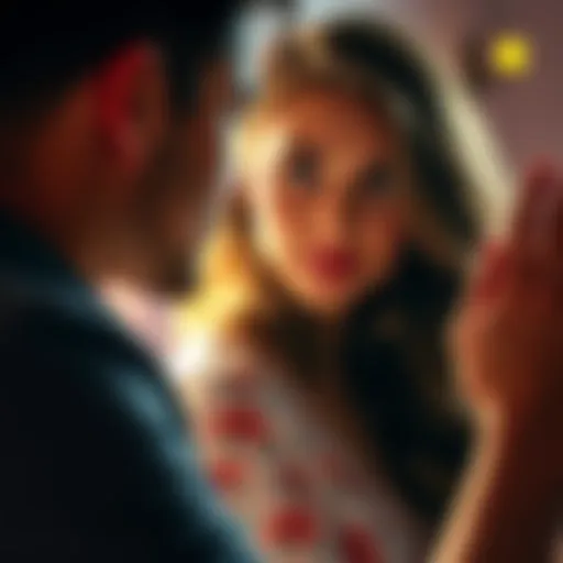 Shy Aries Woman in Intimate Moment A confident Aries woman showing a shy expression during a romantic moment, highlighting the contrast between her bold personality and intimate feelings.