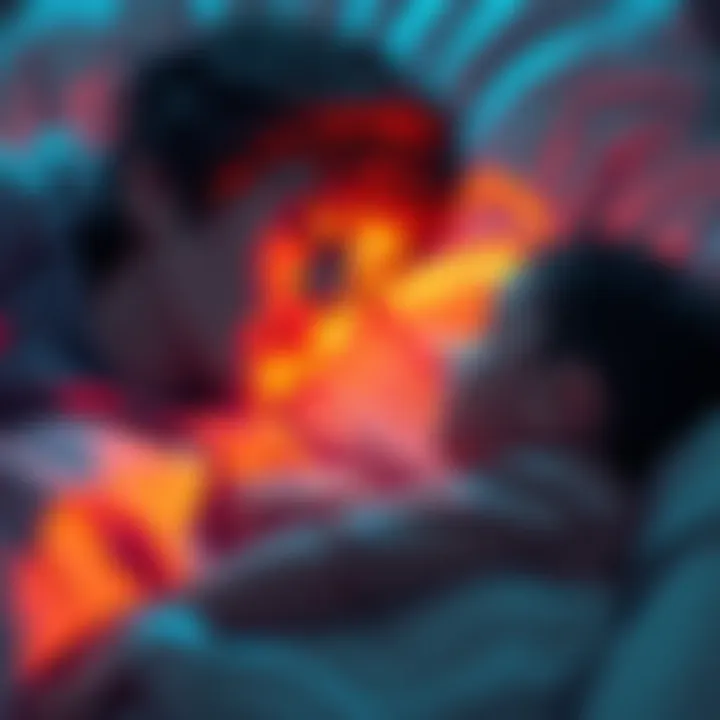 A person dreaming about a close moment with a sibling, reflecting on emotional connections, with soft colors evoking a dreamy atmosphere.