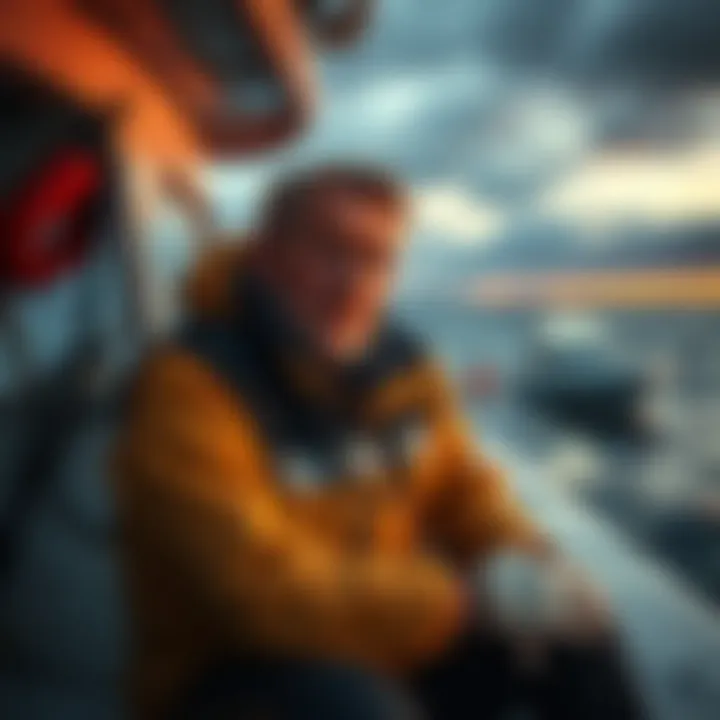Sig Hansen appears concerned while preparing for the fishing season on his boat, showing signs of fatigue