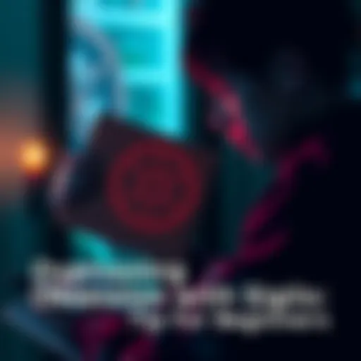 A person looking at a sigil while anxiously waiting for a package to arrive, symbolizing the struggle with expectation and focus on results.