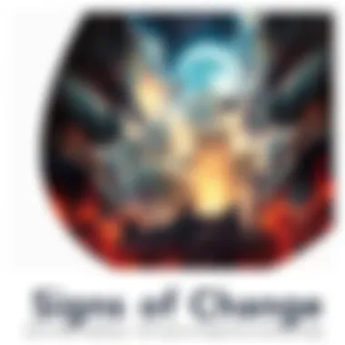 A depiction of natural disasters and moral decline symbolizing biblical warnings, with a stormy sky and broken structures in the foreground.