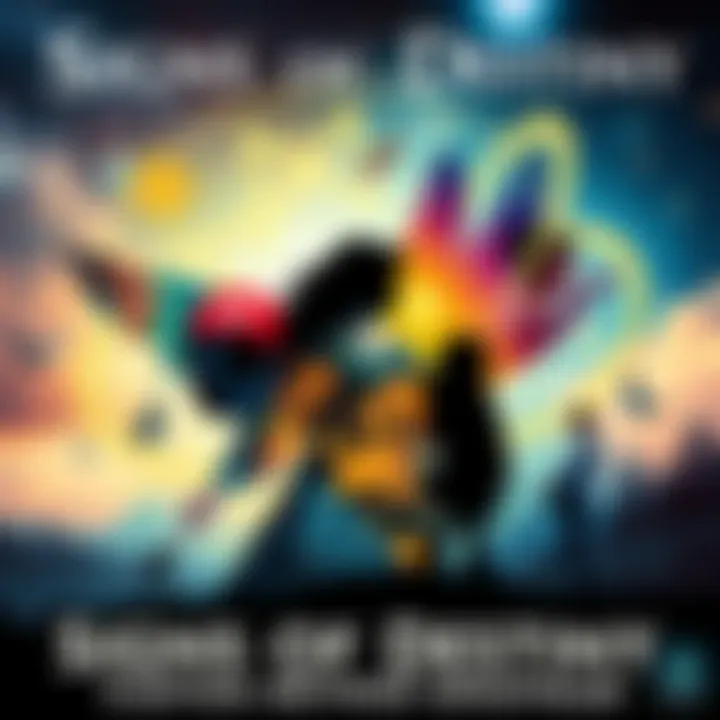 A collage of symbols representing a journey, including angel numbers, a character silhouette, and personal moments, suggesting a deeper connection to a custom method.