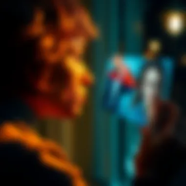 A person looking thoughtfully at a photo of their ex-partner, considering the possibility of rekindling their relationship.