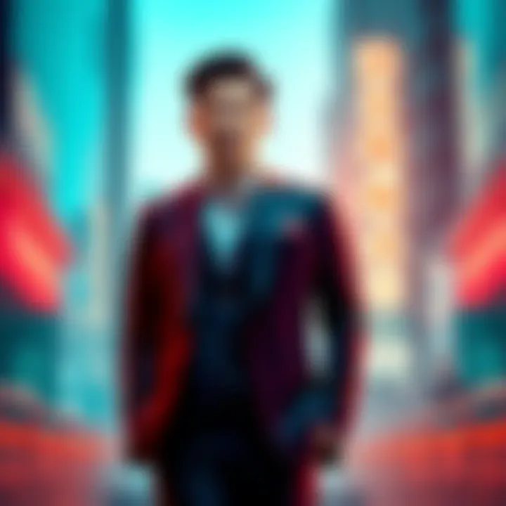 Silas Chou standing confidently in a tailored suit, showcasing his influence in the fashion industry.