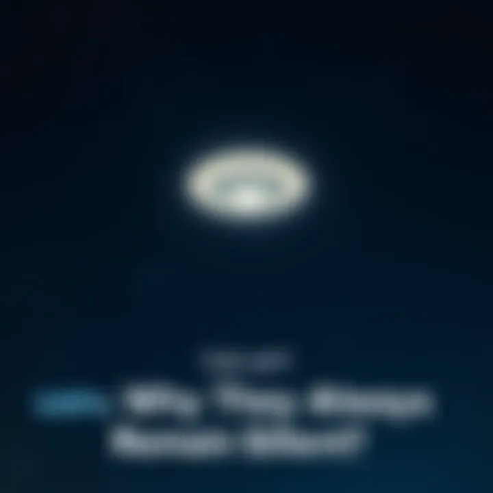 A bright unidentified aerial phenomenon hovering silently in a dark night sky with scattered stars.