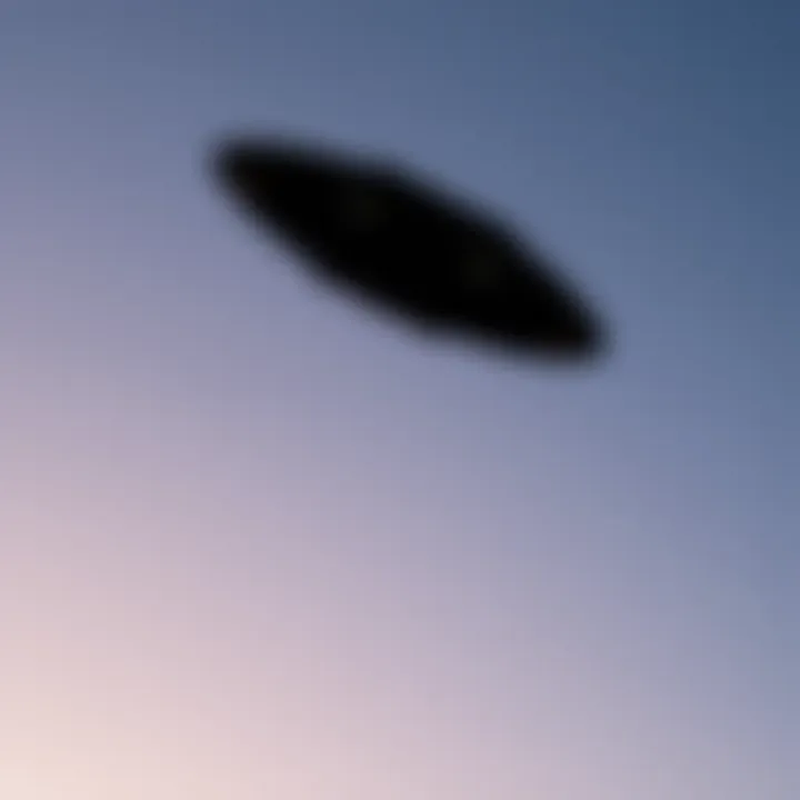 A dark, fast-moving object in a clear early morning sky over Brevard County, Florida.