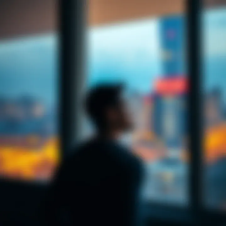 A thoughtful single man looking out a window, pondering his desire for a romantic relationship and marriage.
