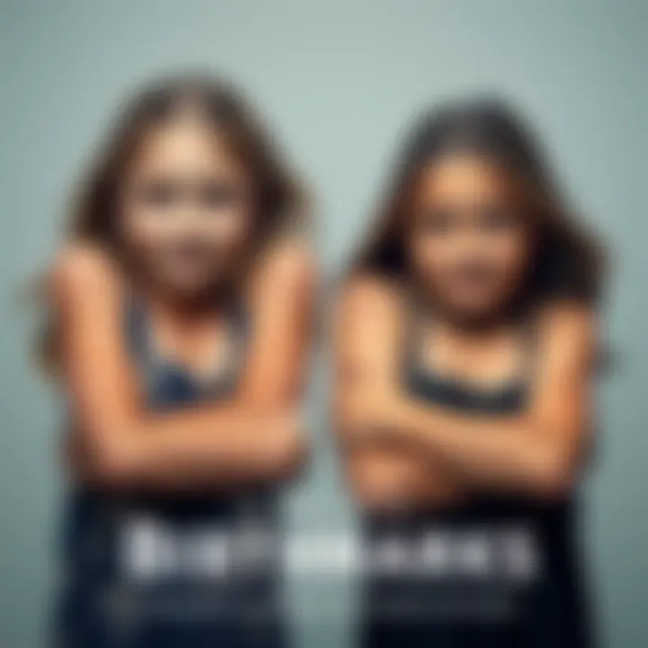 Sisters with Identical Birthmarks Two sisters showing their identical birthmarks on their arms, one born with it and the other developed later in childhood, symbolizing their unique bond.