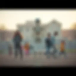 A parent's photo shows what looks like a skeletal figure among kids playing, sparking discussion about pareidolia.