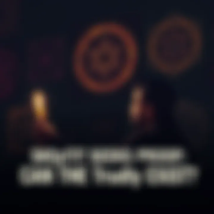 A person holding a candle in a dark room, looking at mystical symbols on the wall, showing curiosity and contemplation about the occult