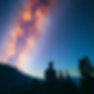 Skeptic Reflecting on Consciousness A person sitting in a contemplative pose, looking at a starry sky, symbolizing a shift in understanding reality and consciousness through the Wow Theory.