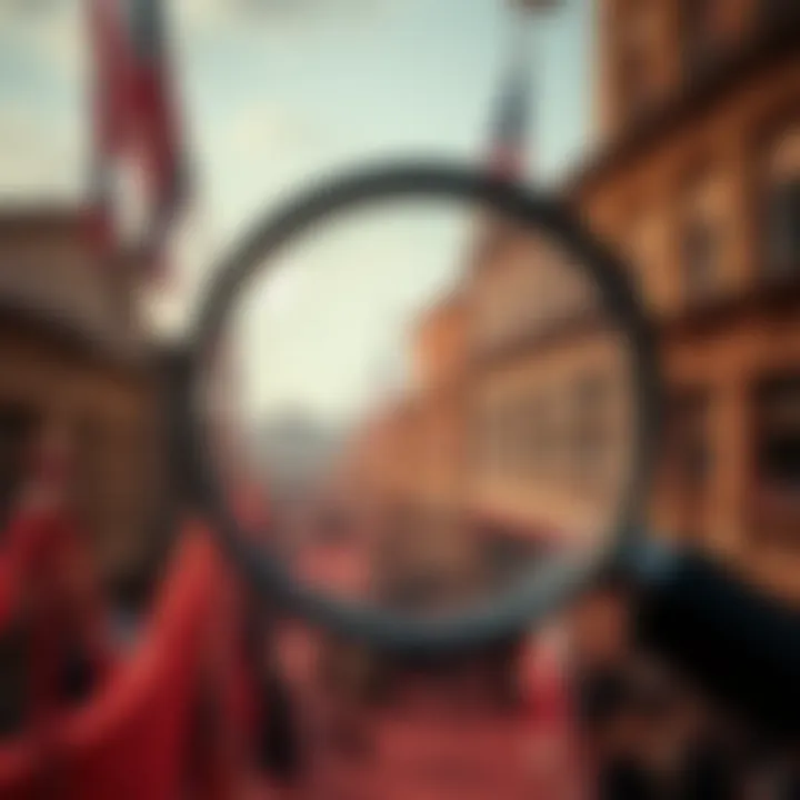 A close-up of a colorized historical image with a magnifying glass, highlighting doubts about its authenticity.