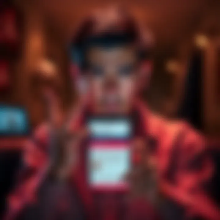 A frustrated person holding a phone displaying subscription issues related to Skyler/Succubus, showcasing a concerned expression.