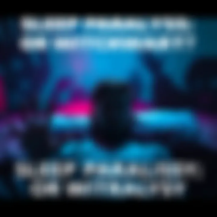 A person experiencing sleep paralysis with shadows looming in the background, illustrating a haunting atmosphere.