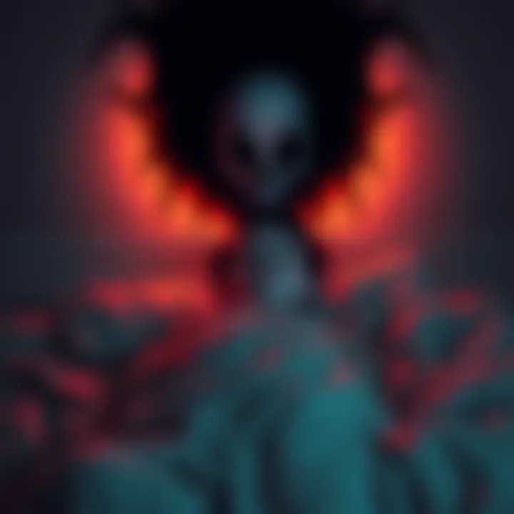 The Haunting Experience of Sleep Paralysis A surreal depiction of a person experiencing sleep paralysis, with blurred vision and dreamlike elements surrounding them, conveying the emotional turmoil of nightmares.