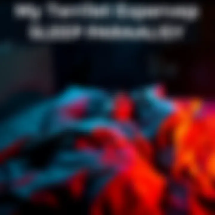 Person Experiencing Sleep Paralysis A person lying in bed with a fearful expression, unable to move, surrounded by a dark room that feels oppressive and surreal.